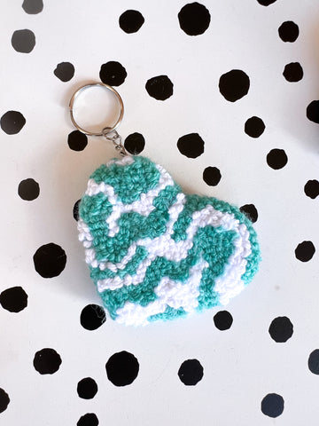 Plush rug Keychain, double sided