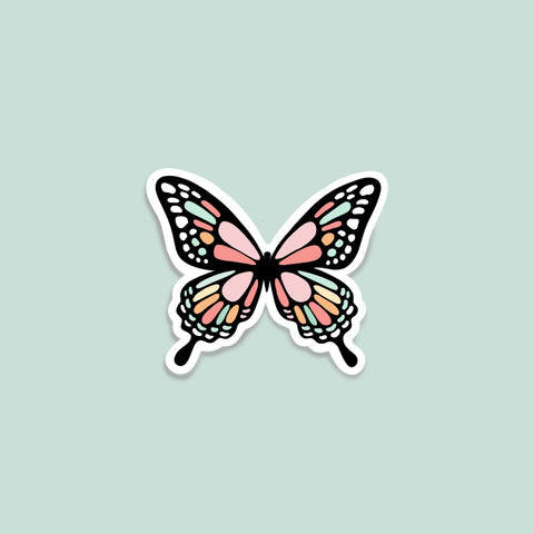 Pastel butterfly mini sticker