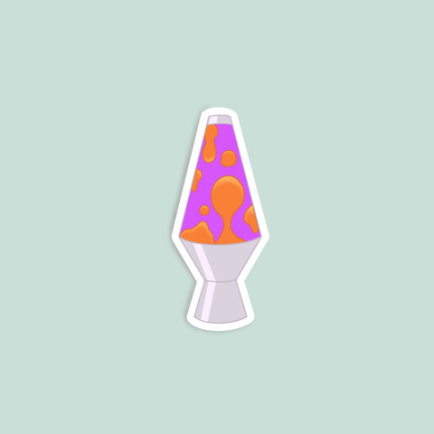 Purple lava lamp mini sticker