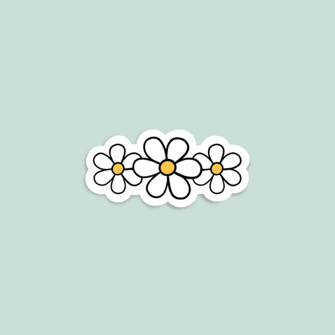 Daisies mini sticker